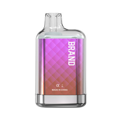 Νέα OEM Crystal Elux Μίας χρήσης Επίπεδη θήκη Έκπτωση 2,0 ml 600 Puffs Συμβατές με TPD Best Flavors