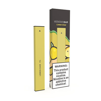Λεμονιών μίας χρήσης μίνι Ε τσιγάρων 400Puffs 280mAh μάνδρα Vape μπαταριών κίτρινη
