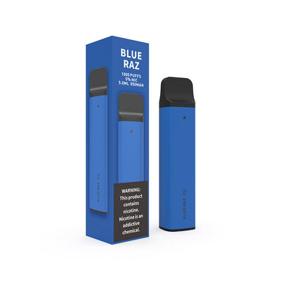 COem 850mAh μπλε σύστημα 1000 λοβών συσκευών ειρωνιών μίας χρήσης ριπές